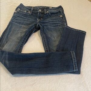 Miss Me Skinny Jeans Size 12 Bling Pockets Classic Super Cute Pre-Loved Nice